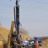 Bohranlage für Erdwärmebohrungen