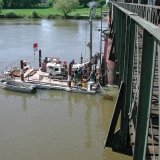 Pontonbohrungen Mainbrücke Auheim